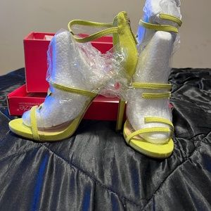 Lime green heels
